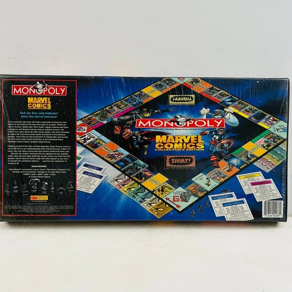 Vintage Monopoly Marvel Comics Collector's Edition 1999 Board Game New Sealed - Picture 3 of 7